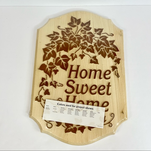 Wood Home Sweet Home DIY Painting Sign For Craft Project - Picture 1 of 7